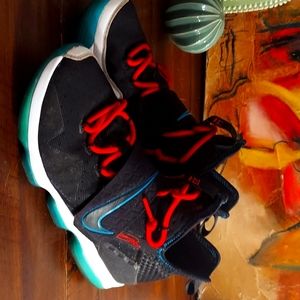 Nike Men's LeBron XIV14 Premium Red Carpet Black White Glass